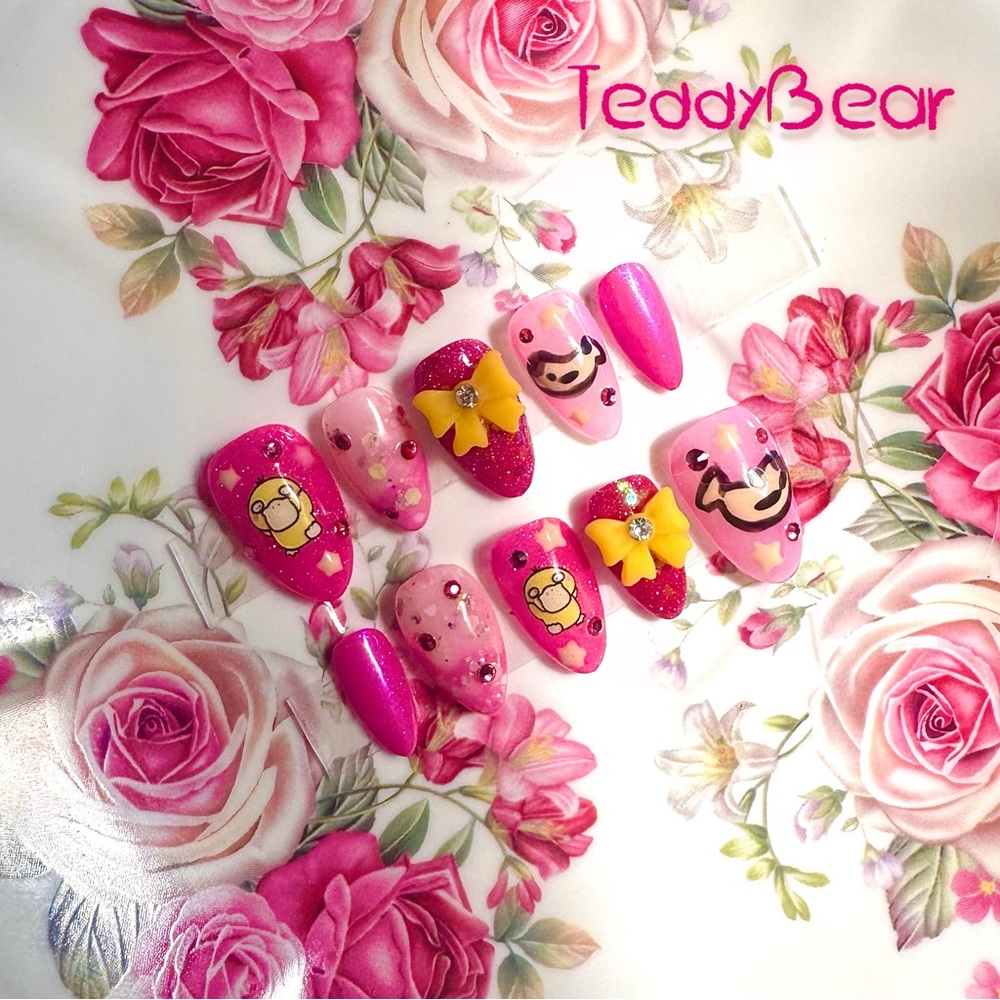 🍌 Psyduck’s Going Bananas !! 🍌 ฅ՞•ﻌ•՞ฅ PressOn Nails